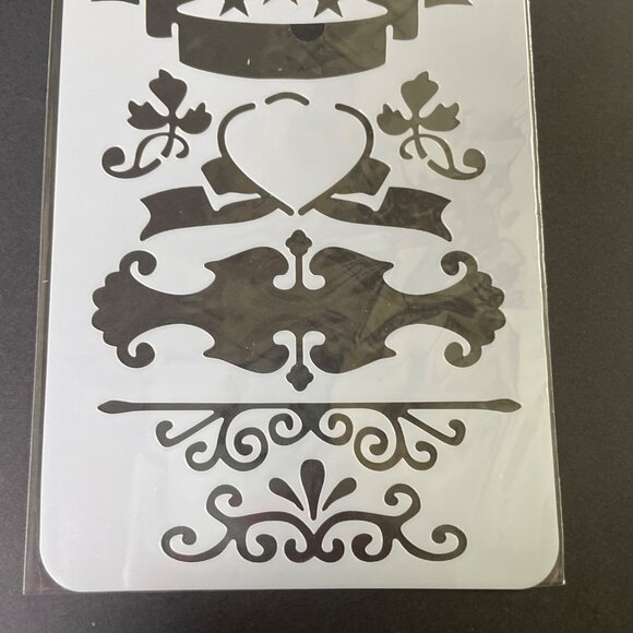 Reusable Art Planner Stencil Boarders Banners u Mixed Media Supplies - Picture 3 of 3